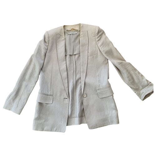 Pre-owned Stella Mccartney Linen Jacket In Beige