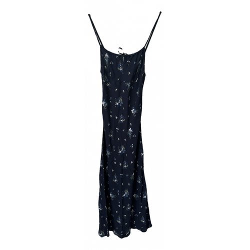 Pre-owned Rouje Mid-length Dress In Navy