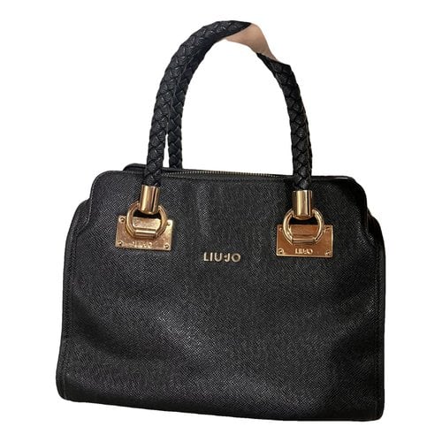 Pre-owned Liujo Leather Handbag In Black