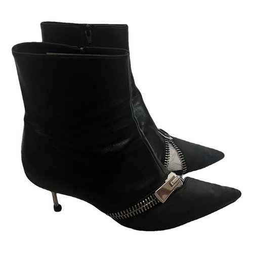Pre-owned Coperni Leather Boots In Black