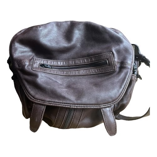 Pre-owned Alexander Wang Marti Leather Handbag In Brown