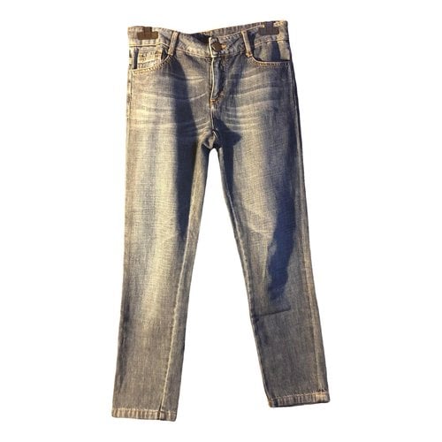 Pre-owned Maje Straight Jeans In Blue