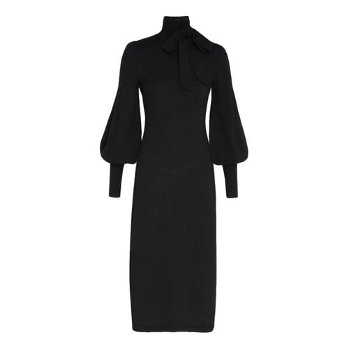 Pre-owned Zimmermann Cashmere Maxi Dress In Black