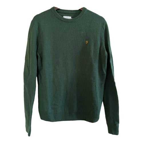 Pre-owned Farah Wool Knitwear & Sweatshirt In Green