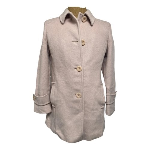 Pre-owned Burberry Wool Coat In Pink