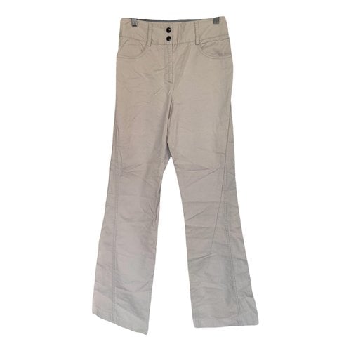 Pre-owned Valentino Carot Pants In Beige