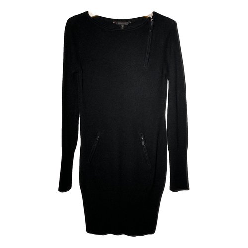 Pre-owned Bcbg Max Azria Cashmere Mid-length Dress In Black