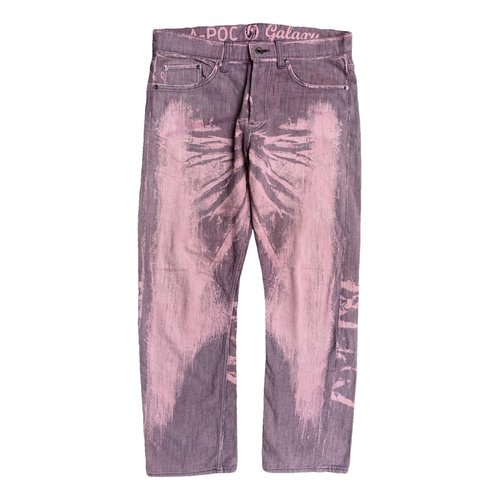 Pre-owned Issey Miyake Straight Jeans In Purple