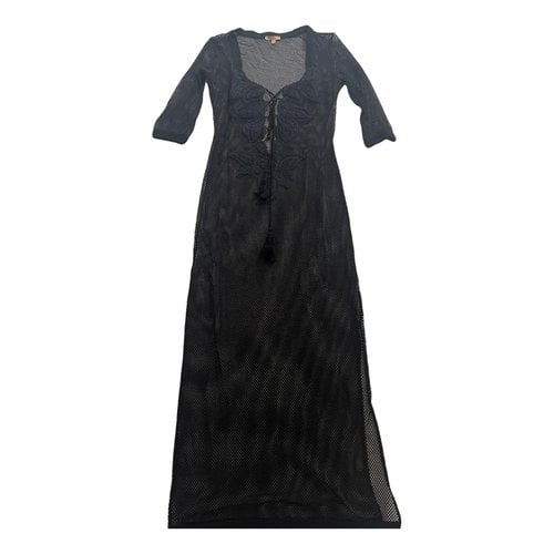Pre-owned Ermanno Scervino Maxi Dress In Black