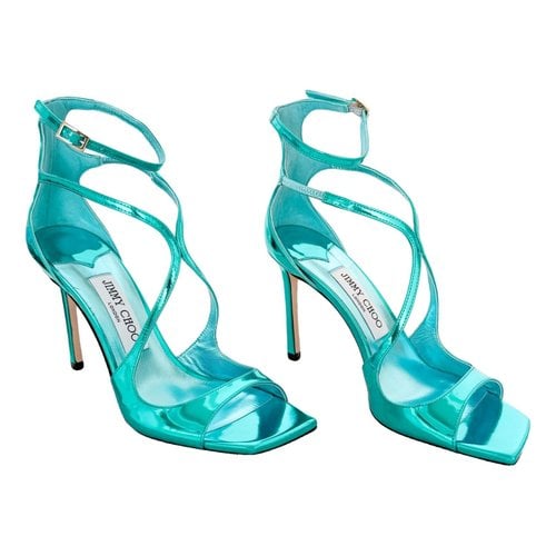 Pre-owned Jimmy Choo Leather Sandal In Blue