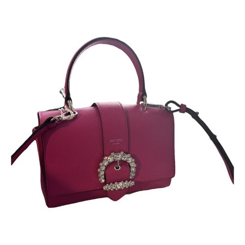 Pre-owned Jimmy Choo Madeline Leather Handbag In Pink