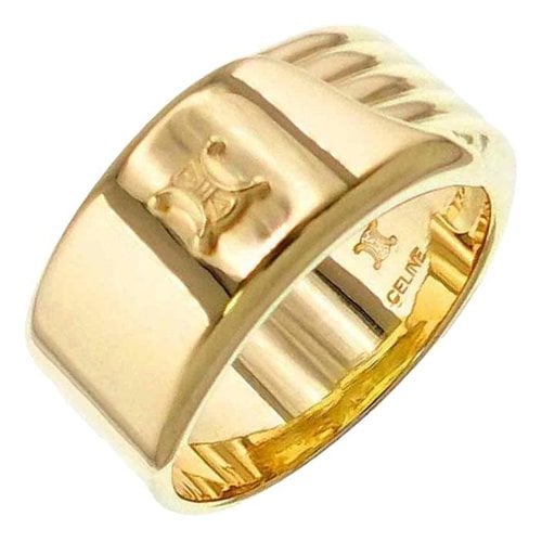 Pre-owned Celine Yellow Gold Ring