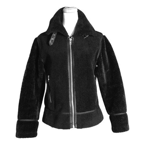 Pre-owned Mkt Studio Faux Fur Coat In Black