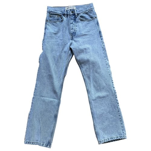Pre-owned Caron Callahan Straight Jeans In Blue