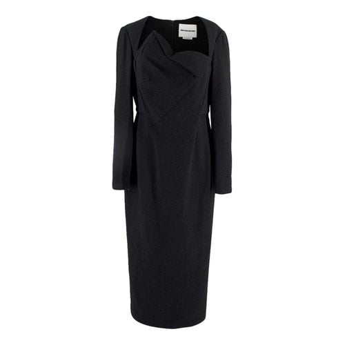 Pre-owned Roland Mouret Wool Dress In Black