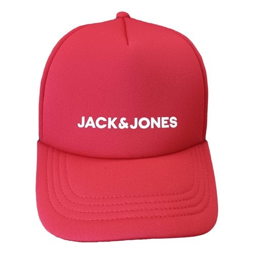 Pre-owned Jack & Jones Hat In Red