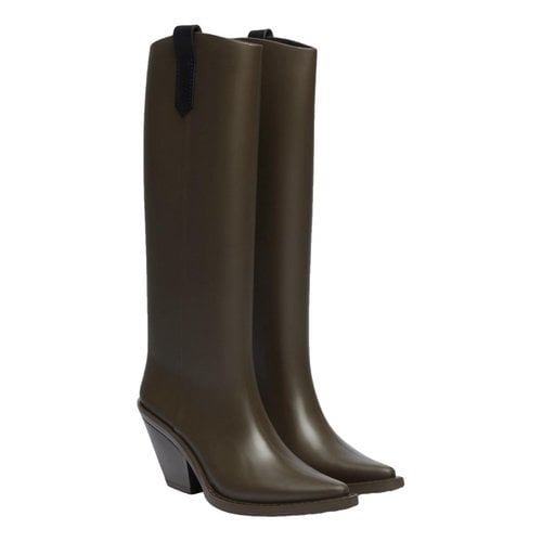 Pre-owned Dorothee Schumacher Wellington Boots In Brown