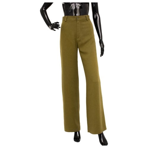 Pre-owned Rodebjer Large Pants In Green