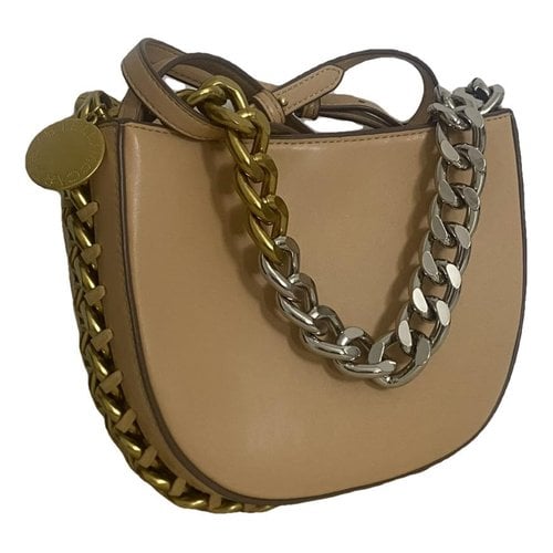 Pre-owned Stella Mccartney Leather Crossbody Bag In Beige