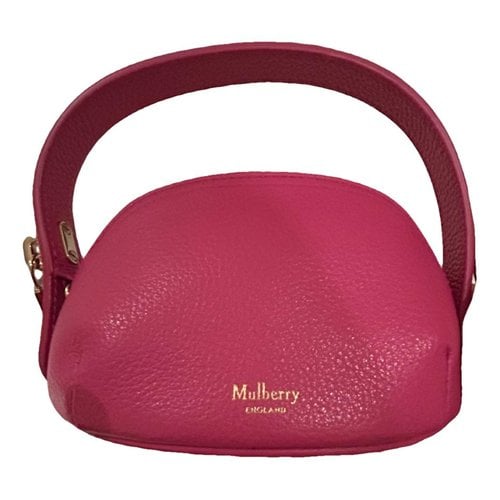 Pre-owned Mulberry Leather Clutch Bag In Pink