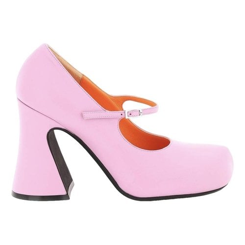 Pre-owned Marni Leather Heels In Pink