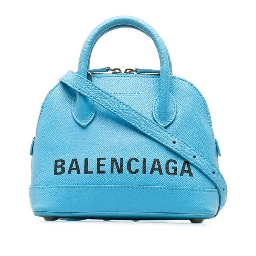 Pre-owned Balenciaga Xx Leather Crossbody Bag In Blue