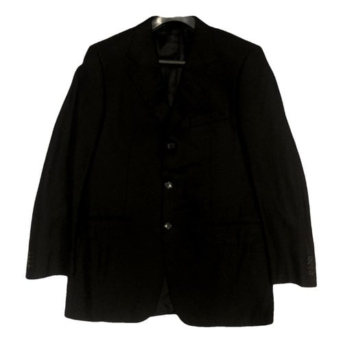 Pre-owned Corneliani Silk Jacket In Black