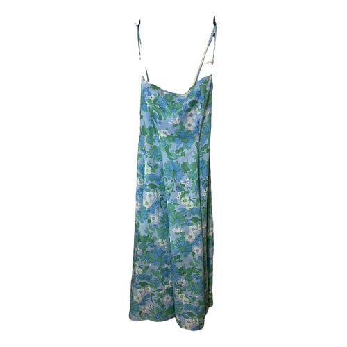 Pre-owned Mirae Maxi Dress In Blue