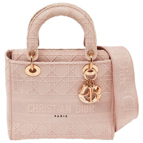 Pre-owned Dior Cloth Tote In Pink