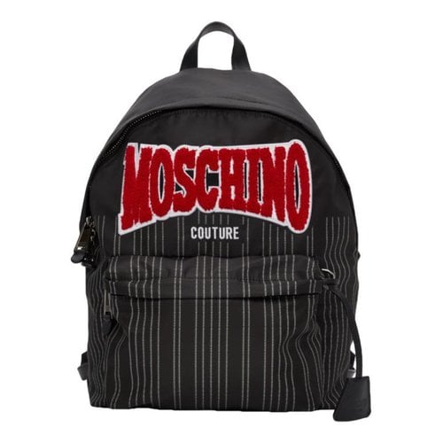 Pre-owned Moschino Cloth Bag In Black