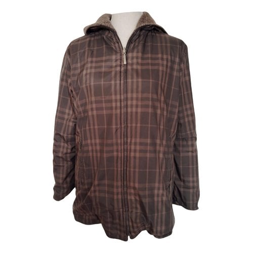 Pre-owned Burberry Wool Short Vest In Brown