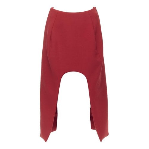 Pre-owned Marni Wool Skirt In Red
