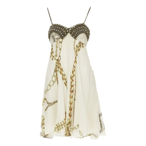 Pre-owned Stella Mccartney Silk Mid-length Dress In Beige