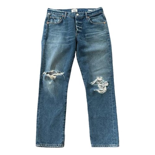 Pre-owned Citizens Of Humanity Boyfriend Jeans In Blue