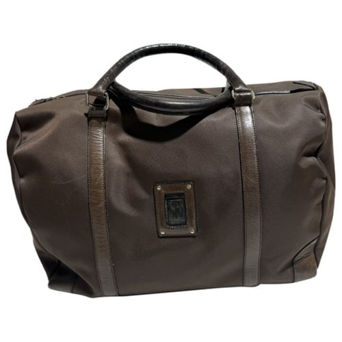 Pre-owned Sergio Rossi Cloth Handbag In Brown