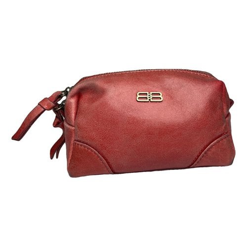 Pre-owned Balenciaga Patent Leather Handbag In Orange
