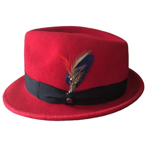 Pre-owned Stetson Wool Hat In Red
