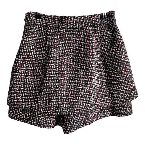 Pre-owned Maje Fall Winter 2019 Tweed Shorts In Multicolour