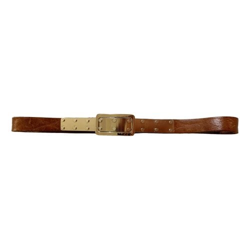 Pre-owned Maison Margiela Leather Belt In Brown