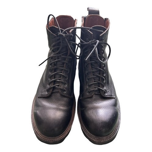 Pre-owned Buttero Leather Boots In Black
