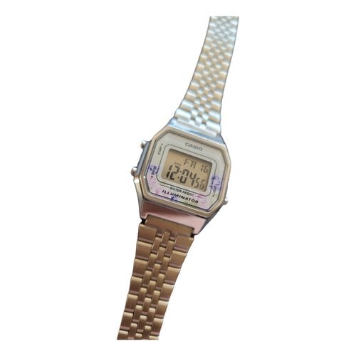 Pre-owned Casio Watch In Silver