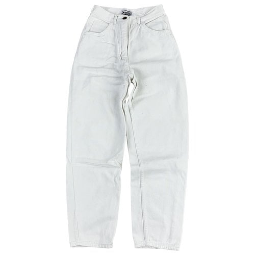 Pre-owned Missoni Straight Jeans In White