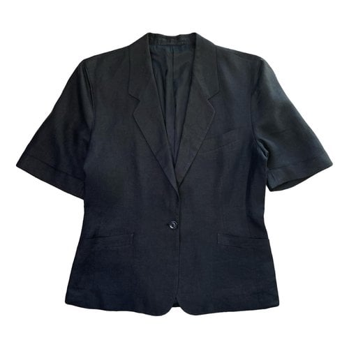 Pre-owned Burberry Linen Short Vest In Blue