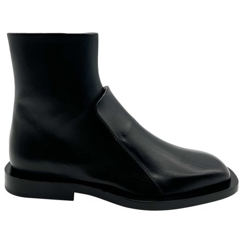 Pre-owned Jil Sander Leather Boots In Black