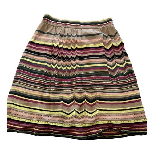 Pre-owned M Missoni Mini Skirt In Multicolour