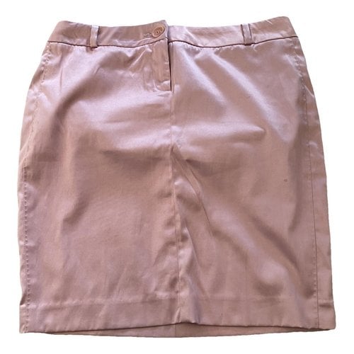 Pre-owned Jean Paul Gaultier Silk Mini Skirt In Pink