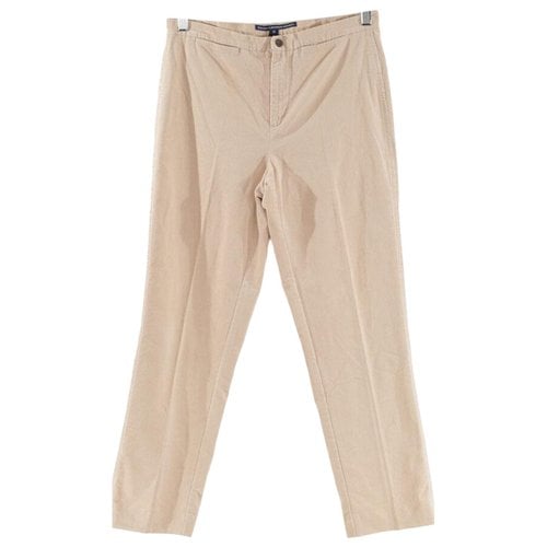 Pre-owned Ralph Lauren Straight Pants In Beige
