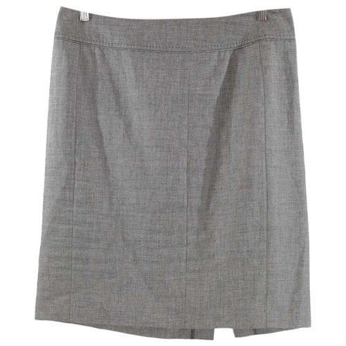 Pre-owned Gerard Darel Wool Mid-length Skirt In Grey
