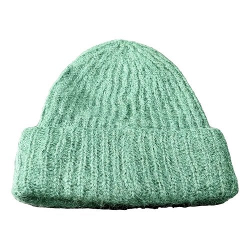 Pre-owned American Vintage Cashmere Beanie In Green