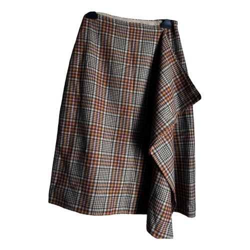 Pre-owned Max & Co Wool Mid-length Skirt In Other